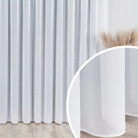 Hosszú függöny Woal fehér könnyű ólom, nappali étkező hálószoba 500x240