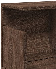 barna tölgy színű szerelt fa fali szekrény 80 x 20 x 30 cm