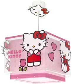 Dalber 73262 - HELLO KITTY gyerekszoba csillár 1xE27/15W/230V rózsaszín