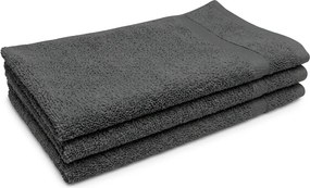 Classic kis törölköző sötétszürke 30x50 cm, 100% pamut