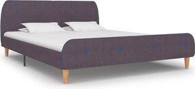 vidaXL tópszínű szövet ágykeret matrac nélkül 150x200 cm