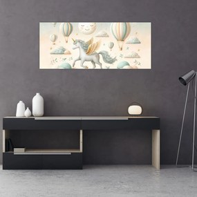 Kép - Boldog egyszarvú (120x50 cm)