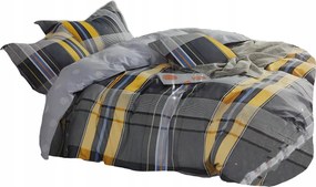 Ágyneműhuzat 160X200 Szatén Pamut 2 Párnahuzat 70X80 Kockás Ágyneműhuzat Garnitúra