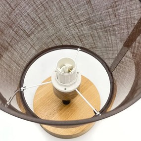 Brilagi - LED  Felületre szerelhető csillár  ANTHONY 1xE14/60W/230V tölgy/barna