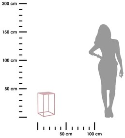 Virágállvány 40x24 cm rózsaszín