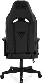 Gamer szék SENSE7 Vanguard fekete és piros