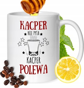 Bögre Kacpra Férj Barátjának Ajándék Nyomtatott Fehér 330ml