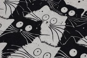 Fürdőszobaszőnyeg Szett (2 db) Fehér Cats