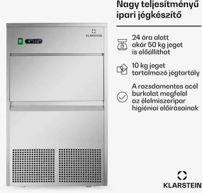Klarstein Powericer XXXL, jégkocka készítő, ipari berendezés légkocka gyártáshoz, 260 W