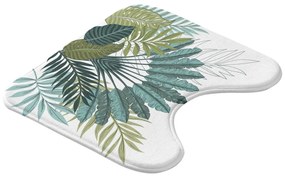 Fehér-zöld fürdőszobai kilépő WC-hez 45x45 cm Panazio – douceur d'intérieur
