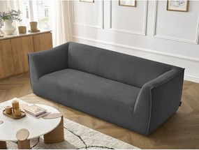 Sötétszürke kordbársony kanapé 242 cm Giorgia – Bobochic Paris