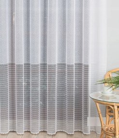 Mg Függöny mintás alsó 137633M Fehér 250cm magas lengyel 0,5m Ár!!