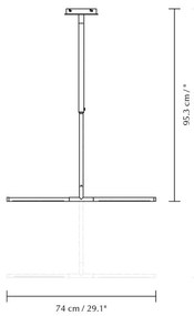 Fekete fém LED függőlámpa fém búrával Omni Ceiling – UMAGE