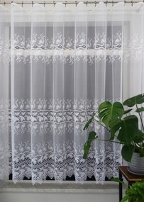 Mg Függöny jacquard 30252 Fehér 240cm magas lengyel 0,5m