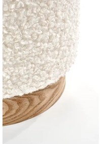 KÉSZLET 2x Taburet CANCUN átm. 31/38 cm fehér/barna