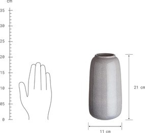 LOU váza, szürke 21cm