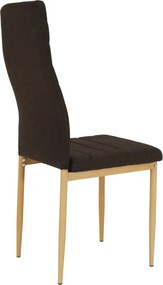 Szék, sötétbarna szövet/bükk, COLETA NOVA