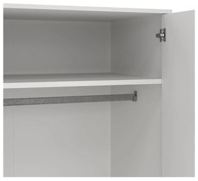 Fehér ruhásszekrény 99x200 cm Bodo – Tvilum