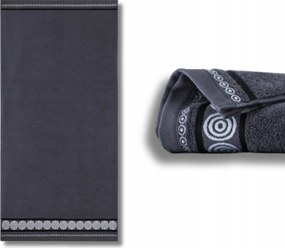 Törölköző Zwoltex 70x140 Rondo 2 Pamut Grafit