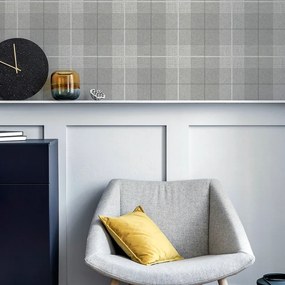 Arthouse Signature 1 Country Tartan szürke kockás vlies tapéta – 294901