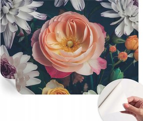 Öntapadós fotótapéta Falra 3D Loft Virágos harmónia 152x104 cm