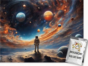 Fotótapéta Űrhajós Bolygók Galaxis Tapéta Gyerekeknek Fiú 400x280