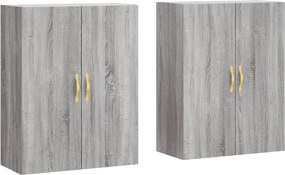 vidaXL 2 db szürke sonoma színű fali szekrény 69,5 x 34 x 90 cm