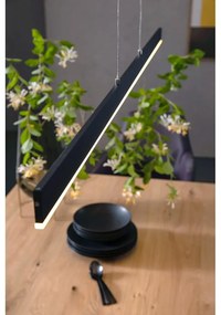 Fekete LED dimmelhető függőlámpa Straight – Fischer &amp; Honsel