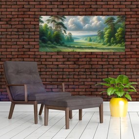 Kép - Zöld táj (120x50 cm)