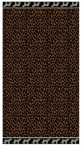 Afrika barna leopárd strandtörölköző