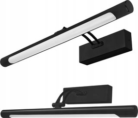 Fürdőszobai Fali Lámpa Led 12W Tükör Feletti Lámpa Fekete Ovális 40 CM Semleges