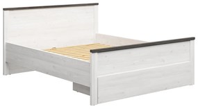 Franciaágy 160 cm Hesen LOZ1S/140 (világos sibiu vörösfenyő + fenyő larico). 1062512
