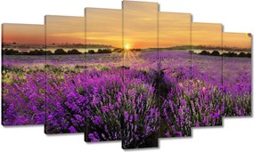 Vászonkép 140x80 Levendula Naplemente