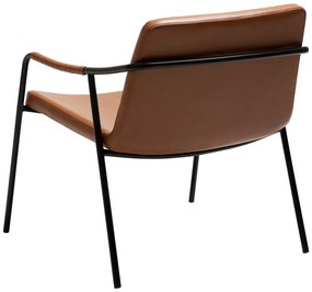Barna bőrutánzat fotel Boto – DAN-FORM Denmark