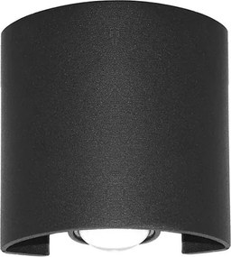 ITALUX OWL-451-1-BL ORTELO Modern Kültéri Fali Lámpa Fekete LED IP54
