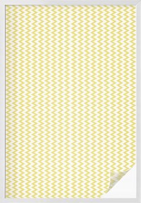 Ablakfólia Öntapadós Adatvédelem Sárga cikk-cakk 100x146 cm