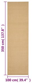 természetes szizálszőnyeg 100x350 cm