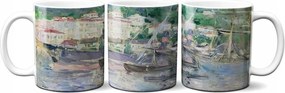Berthe Morisot kikötői bögre Nizzában