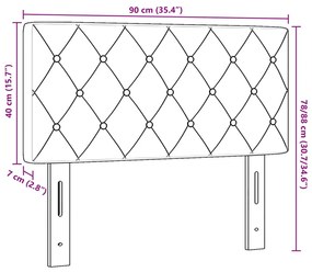 Fejtámla Kristálygombos Rózsaszín 90 cm Párna