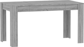 vidaXL szürke sonoma színű szerelt fa étkezőasztal 140 x 74,5 x 76 cm