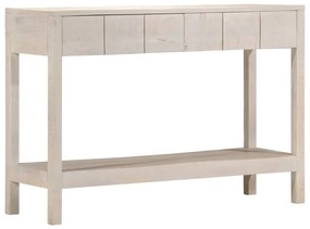 fehér tömör mangófa tálalóasztal 110 x 35 x 75 cm