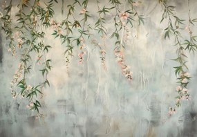 Fotótapéta - Virágokkal borított fal (147x102 cm)