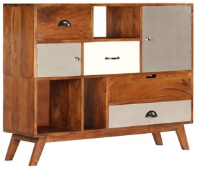 tömör akácfa tálalószekrény 115 x 35 x 86 cm