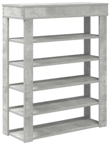 beton tölgy szerelt fa cipőtartó 80x30x98 cm