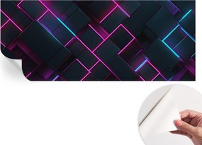 Modern öntapadós fotótapéta Mosható Neon geometria 250x104 cm