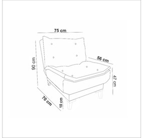 Fotel Santic K (antracit). 1101773