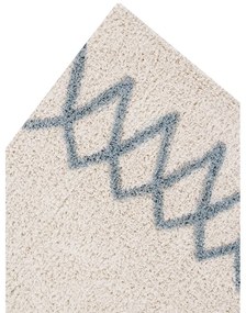 Kék-krémszínű mosható kézi szövésű pamut szőnyeg 170x240 cm Atlas Natural – Lorena Canals