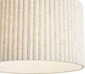 Japandi függőlámpa bézs színű, vászonernyővel 50cm - Fedde