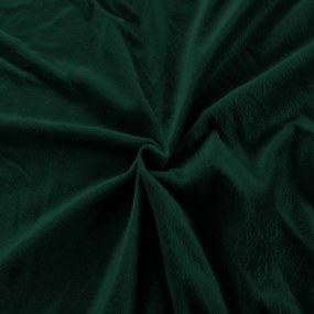 Mikroplüss lepedő NOLVIA 160x200 cm sötétzöld