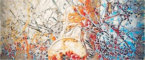 Kép - Mozaik absztrakció (120x50 cm)